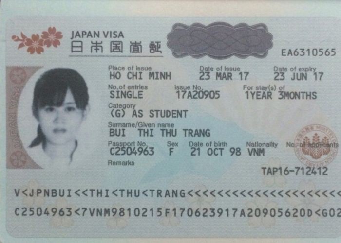 Hồ sơ xin visa dài hạn để đi du học Nhật.  - hồ sơ xin visa Nhật