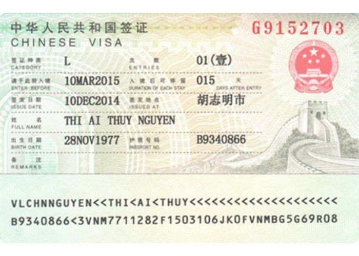 Visa du lịch Trung Quốc - thủ tục làm visa đi Trung Quốc