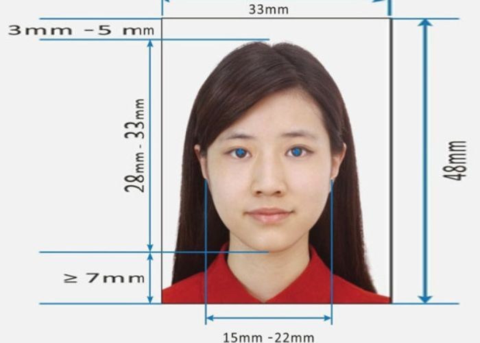 Kích thước ảnh thẻ phù hợp để xin visa Trung Quốc - thủ tục làm visa đi Trung Quốc