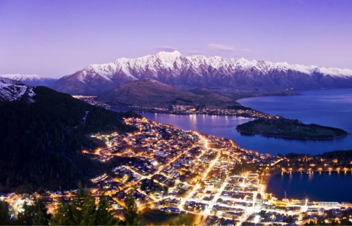 New Zealand về đêm đẹp lộng lẫy. - điều kiện xin visa du lịch New Zealand