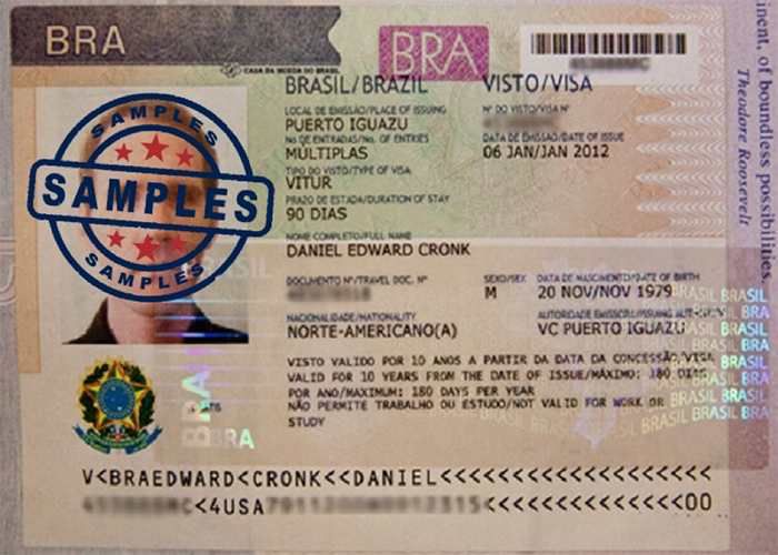 Xin visa là thủ tục bắt buộc đối với người nước ngoài đến Brazil - Thủ tục xin visa Brazil