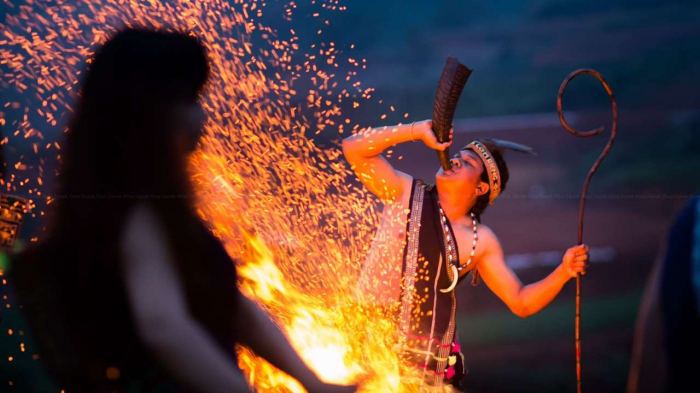 hoạt động lễ mừng lúa mới của người Jrai ở Tây Nguyên