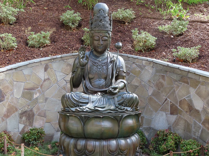 Bức tượng Kanoon Bosatsu tuyệt đẹp ở khu vườn Hạ công viên Balboa