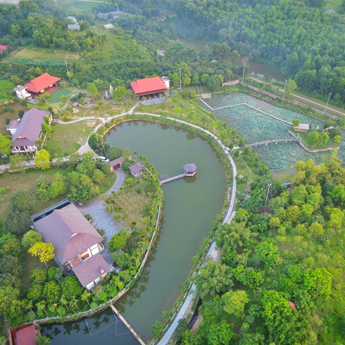 Khu sinh thái Sen Hồ Thái Nguyên khuôn viên rộng rãi 