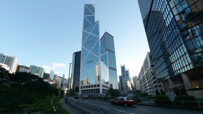Trụ sở ngân hàng Trung Quốc - Bank of China Tower - những kiến trúc đẹp ở Hồng Kông