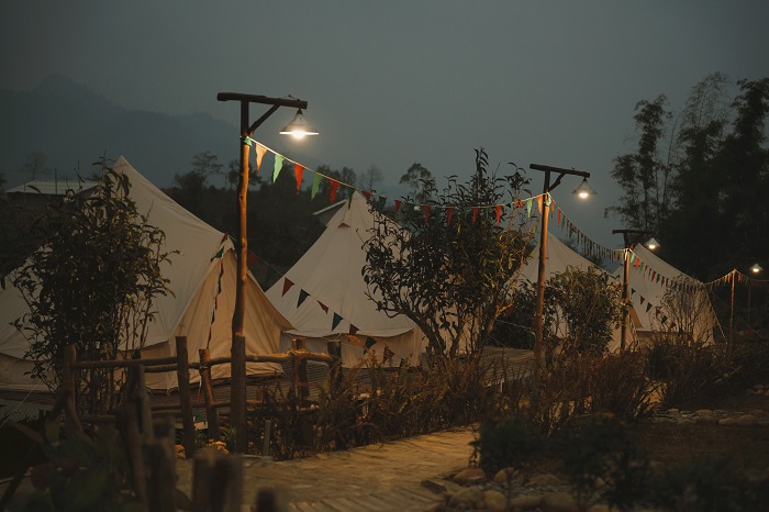 Niềm Mơ Campsite Yên Bái với những căn lều xinh xắn