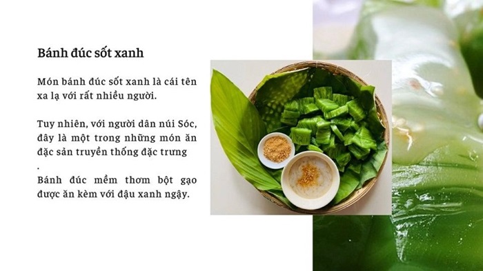 đặc sản Sóc Sơn Hà Nội - Bánh đúc sốt xanh