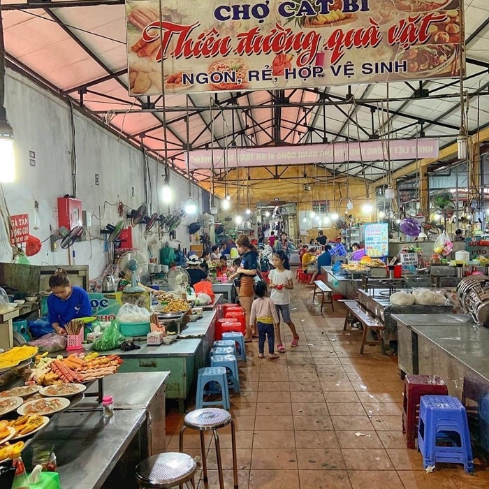 chợ Cát Bi Hải Phòng - chợ ẩm thực