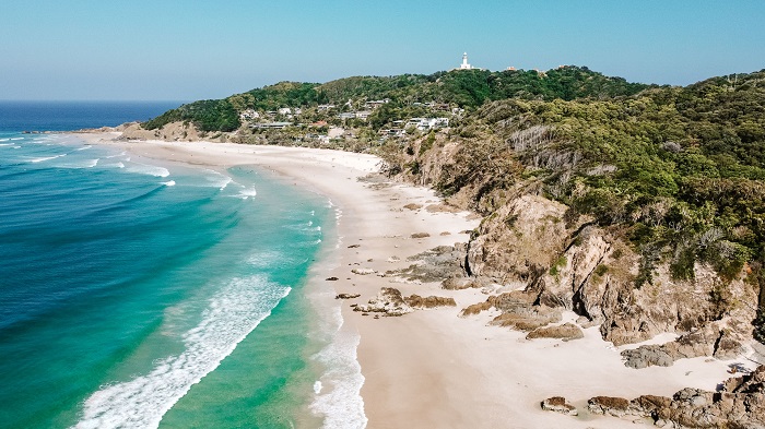 Vịnh Byron là bãi biển đẹp ở Úc không kém bãi biển Twilight Úc
