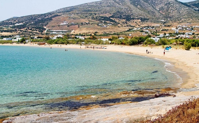 Golen Beach ở Hòn đảo Paros Hy Lạp