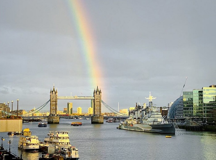 London là một trong những địa điểm ngắm cầu vồng đẹp nhất thế giới, mãn nhãn trong từng bức ảnh