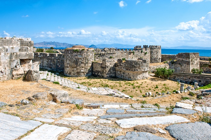 Lâu đài thị trấn Kos ở đảo Kos Hy Lạp