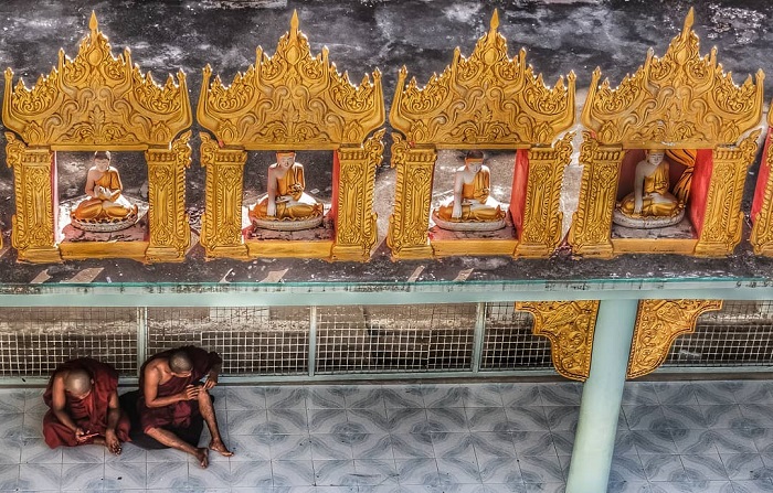 Bên trong chùa Thanboddhay Paya Myanmar