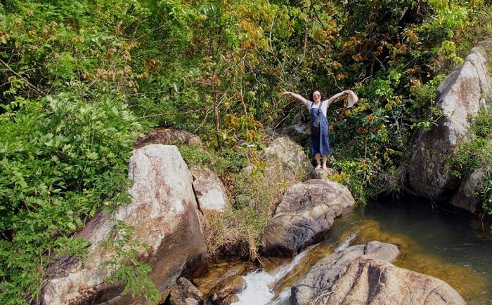 Trekking ở thác Savin Ninh Thuận