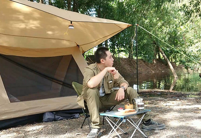 cắm trại ở hồ Núi Đá Tây Ninh  