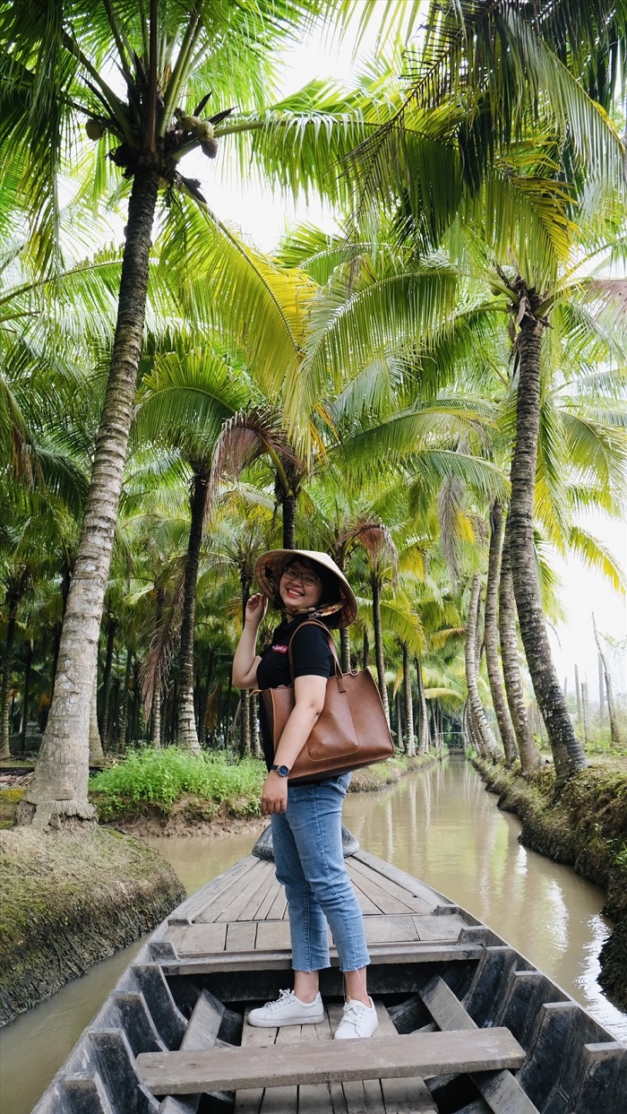 Vườn dừa Tân Lộc thu hút du khách khi tới Cần Thơ