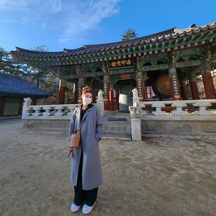 Check in chùa Haeinsa Hàn Quốc