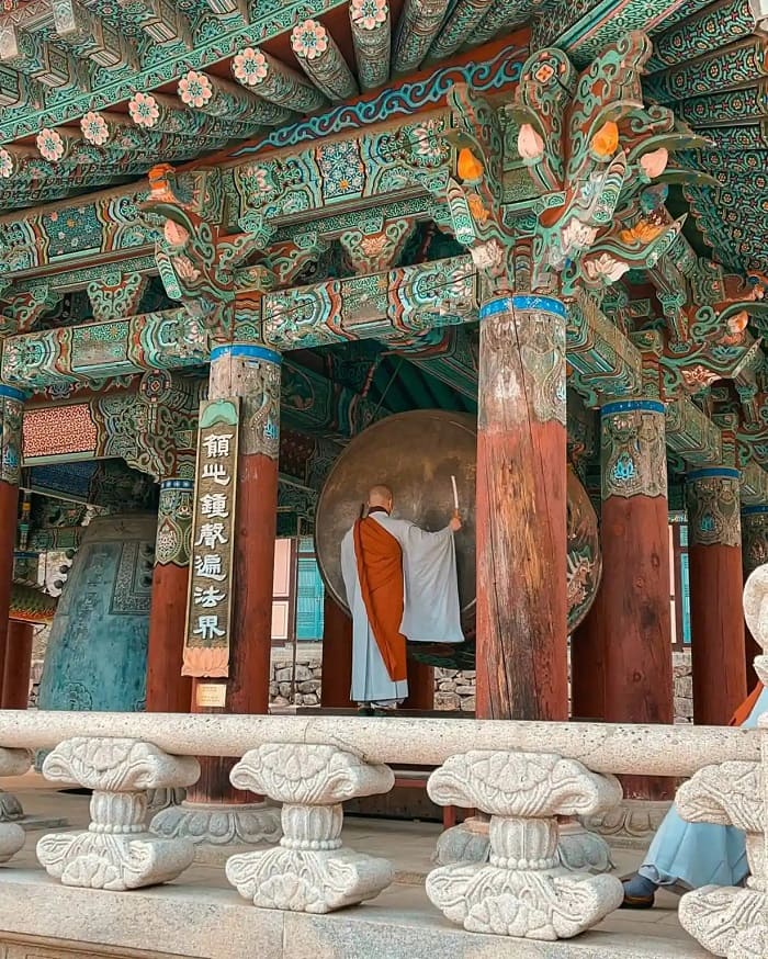 Lầu Chuông ở chùa Haeinsa Hàn Quốc  