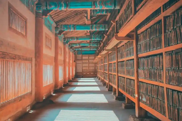Tầng 3 ở chùa Haeinsa Hàn Quốc  