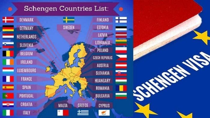 Xin visa Schengen áp dụng cho nước nào