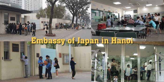 Xin visa trực tiếp tại Đại sứ quán Nhật ở Hà Nội. - xin visa Nhật Bản ở đâu