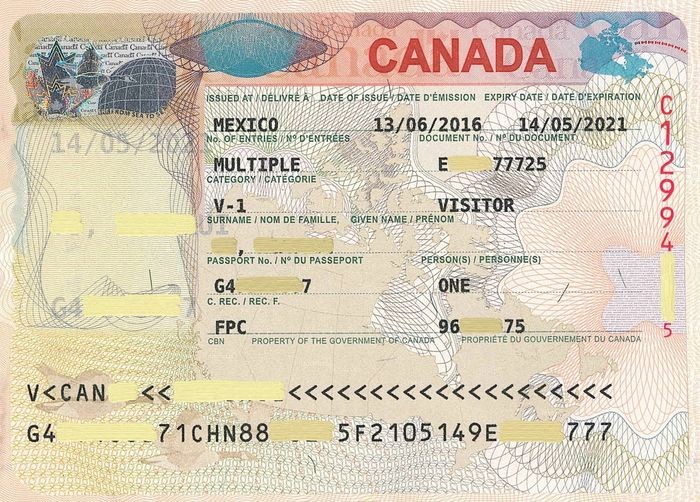 Mẫu visa Canada -  các loại visa Canada