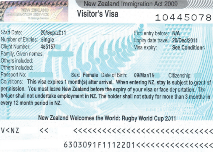 Nên tìm hiểu thông tin về -  lệ phí xin visa New Zealand