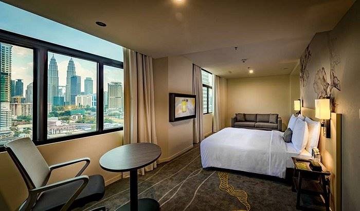 Khách sạn 4 sao ở Malaysia -Phòng ngủ tại Hilton Garden Inn