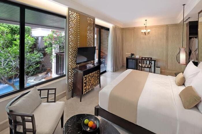 Khách sạn 5 sao ở Bali - Phòng nghỉ được thiết kế theo phong cách hiện đại, sang trọng