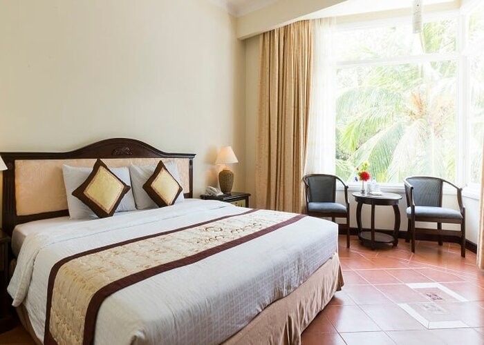 Khách sạn đẹp ở Côn Đảo - Phòng ngủ tại Sài Gòn Côn Đảo Resort sở hữu nét kiến trúc hiện đại 