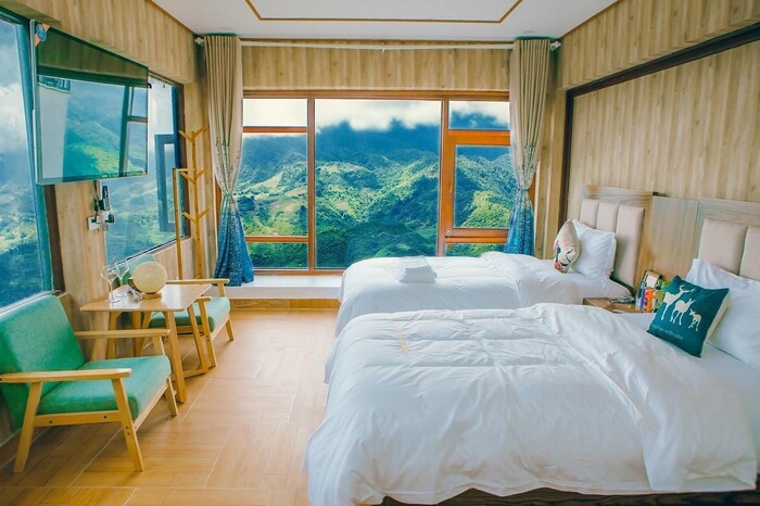 khách sạn đẹp ở Sa Pa - Tầm nhìn tuyệt đẹp tại The Grand Blue Sapa Hotel