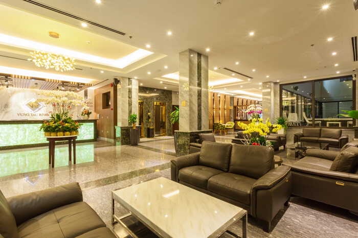 khách sạn đẹp ở Vũng Tàu - Sảnh tiếp khách lộng lẫy của khách sạn Riva Vũng Tàu.