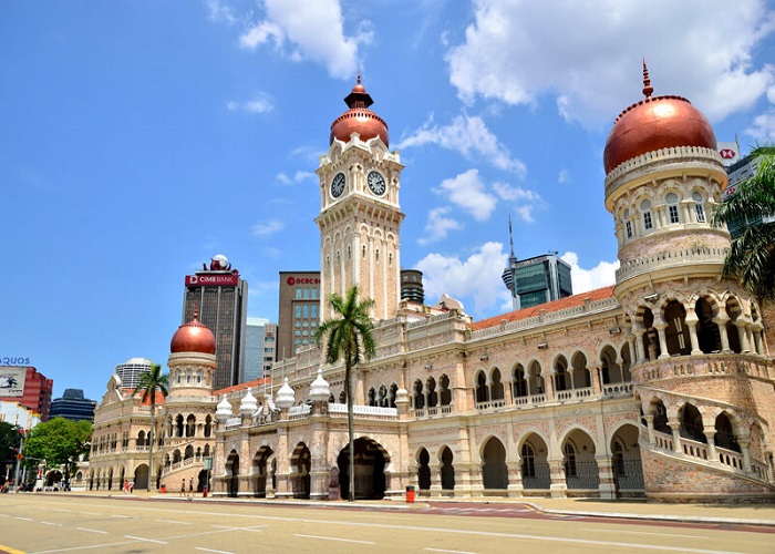 Quảng trường độc lập với cột cờ cao nhất thế giới ở Kuala Lumpur