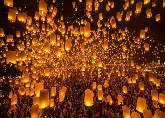 Lễ hội Yee Peng – Thái Lan lại thu hút hàng ngàn lượt du khách