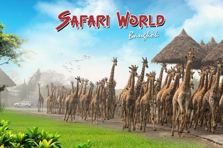 Vé Vào Cổng Vườn Thú Safari World ở Bangkok