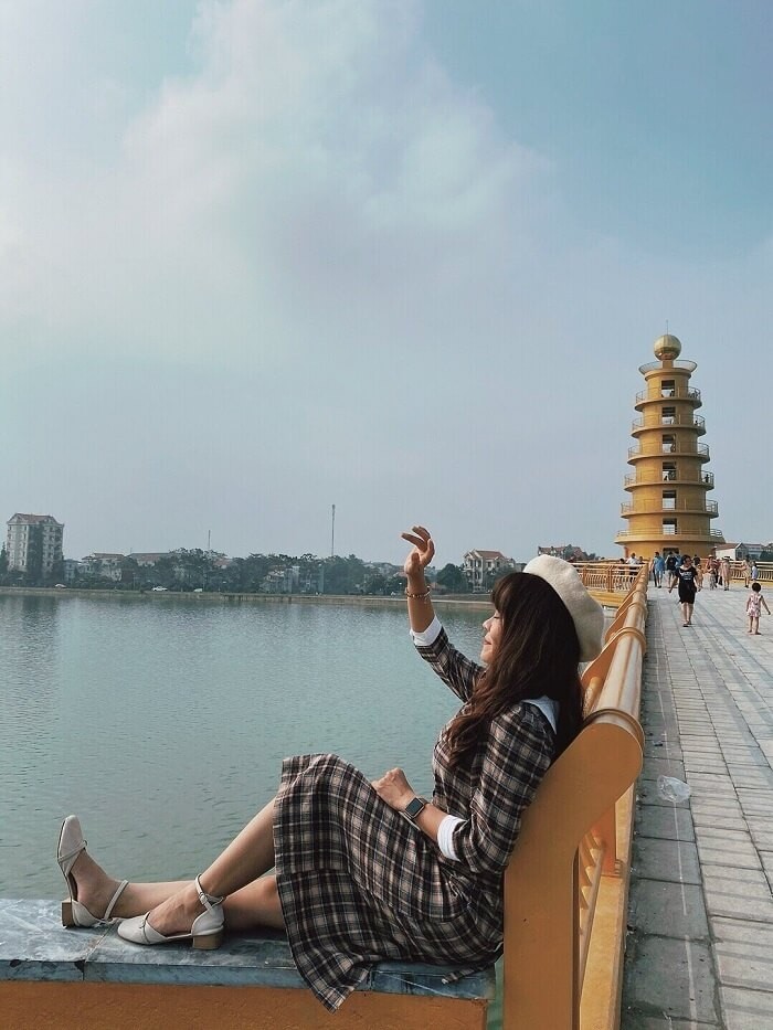 Phát hiện “background sống ảo” trên cây cầu đi bộ ở Việt Trì, Phú Thọ