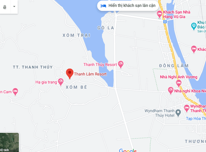 Map to Thanh Thuy pine hill