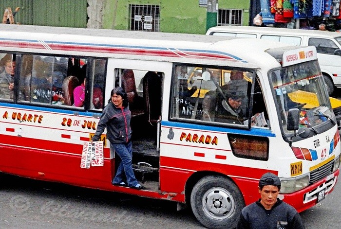 giao thông công cộng ở Peru - mini buýt