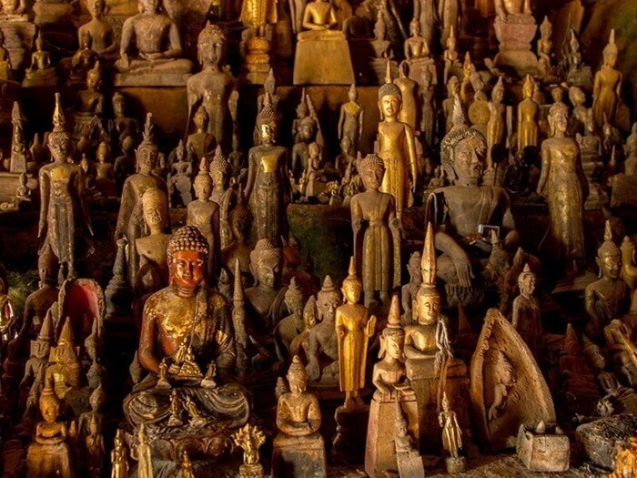 Khám phá hang Pak Ou bí ẩn với hàng ngàn bức tượng Phật