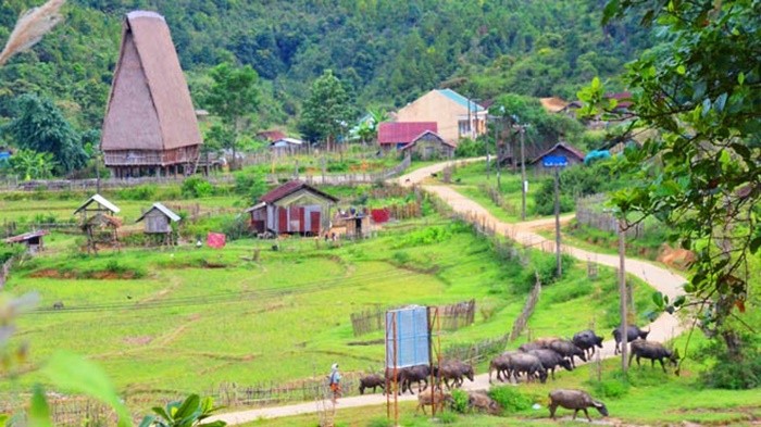 The rustic Kon Bring community tourism village