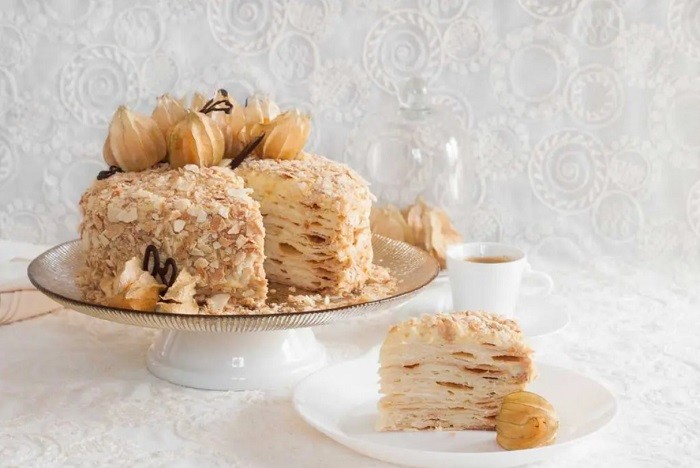 Bánh Napoleon - món tráng miệng của Nga