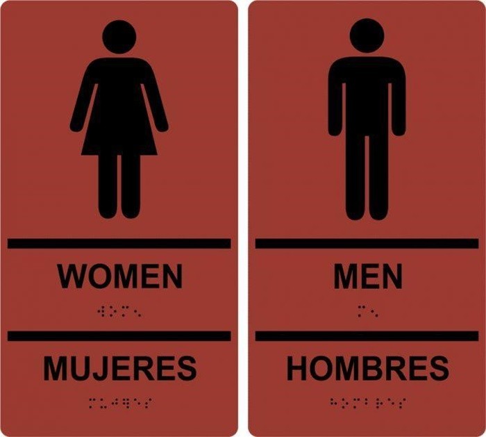 Những lưu ý khi du lịch Mexico - phòng vệ sinh chữ M dành cho nữ giới