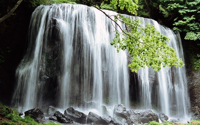 Phu Tho Cloud Waterfall brings pure beauty