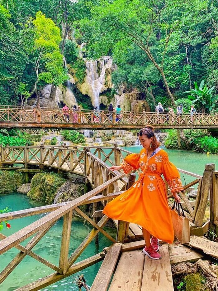 Phải lòng thác nước Kuang Si ở Luang Prabang trước vẻ đẹp hùng vĩ 