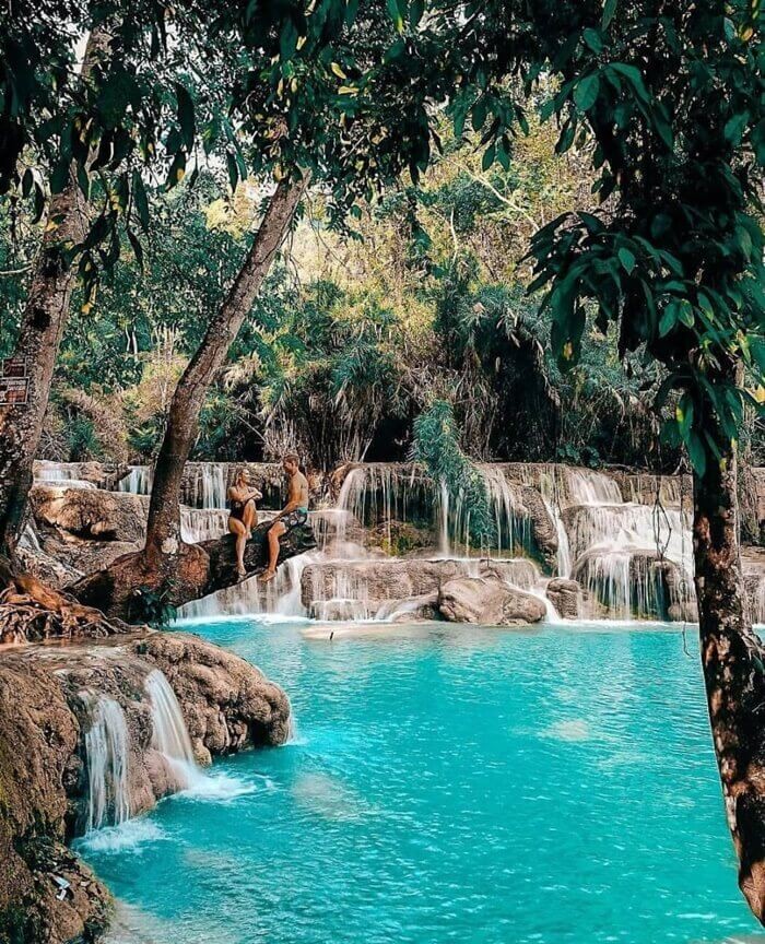 Phải lòng thác nước Kuang Si ở Luang Prabang trước vẻ đẹp hùng vĩ 