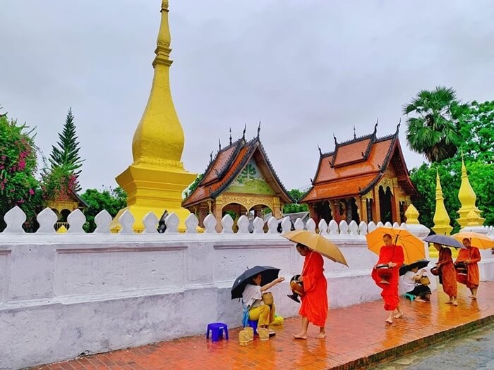 'Tận mục sở thị' lễ khất thực ở Lào khi đến thăm cố đô Luang Prabang