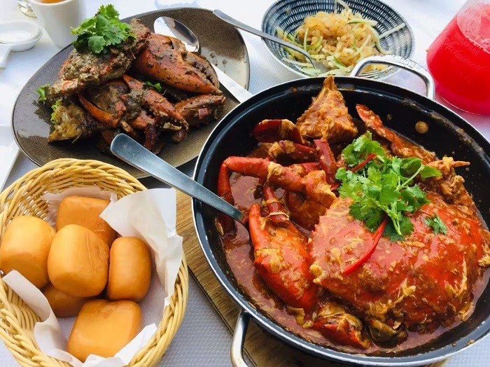 Món cua sốt ớt nhà hàng Jumbo Seafood - top nhà hàng tốt nhất Singapore