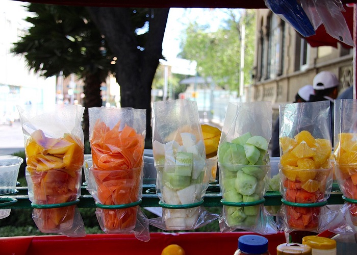  ẩm thực đường phố Mexico - hoa quả dầm
