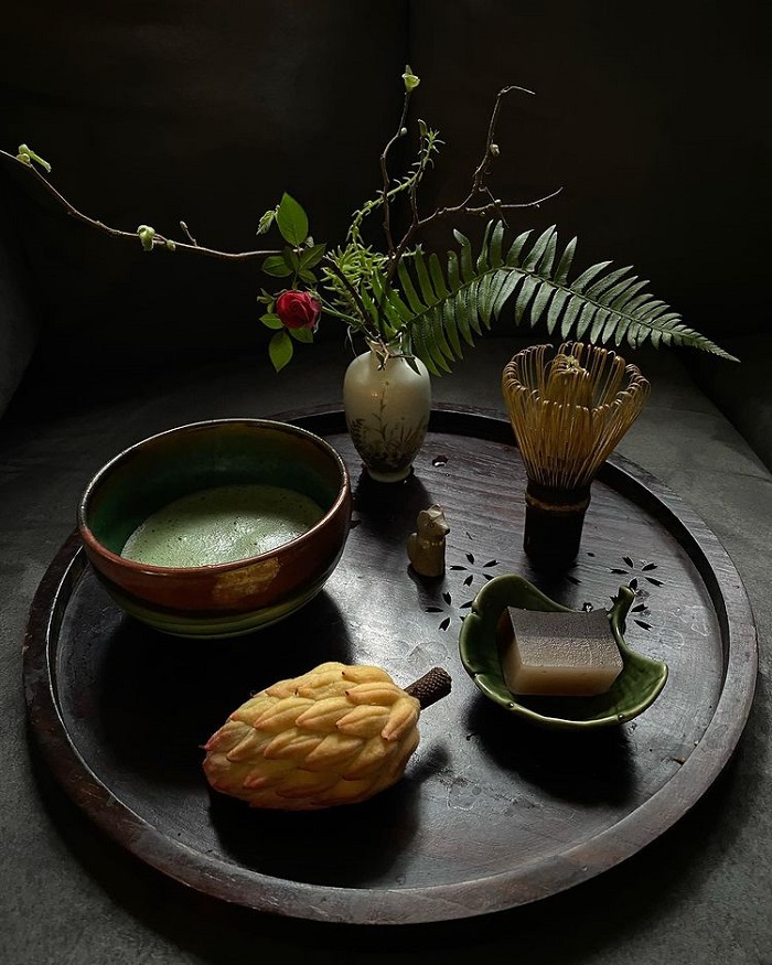 bánh ngọt truyền thống Nhật Bản - món ăn cùng trà xanh