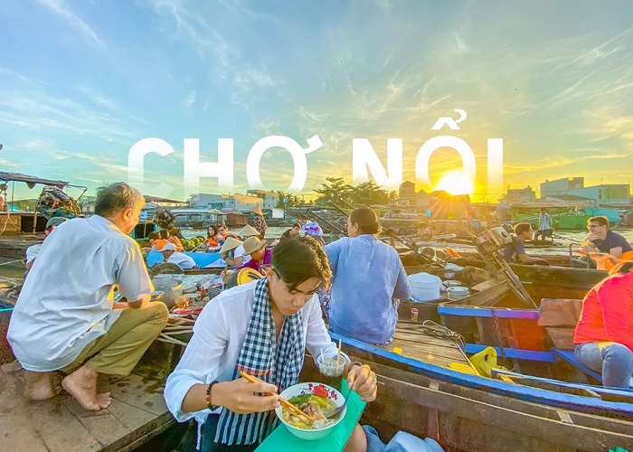 places to go to Tet in Can Tho - Cai Rang floating market